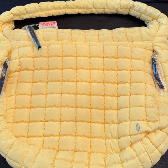Free People Movement Quilted Carryall Bag. NWT.  Sun Yellow - Picture 1 of 4